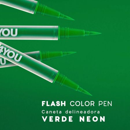 Océane-4you-Neon-Flash-Color-Green---Caneta-Delineadora-0,7g--4