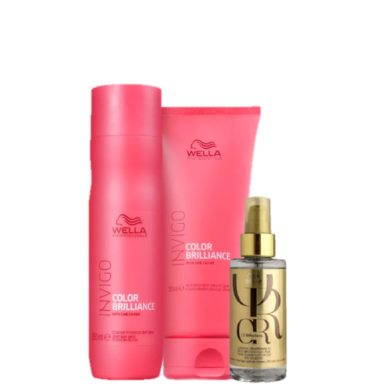 Wella Invigo Color Brilliance Duo 250ml e Oil Reflections 100ml