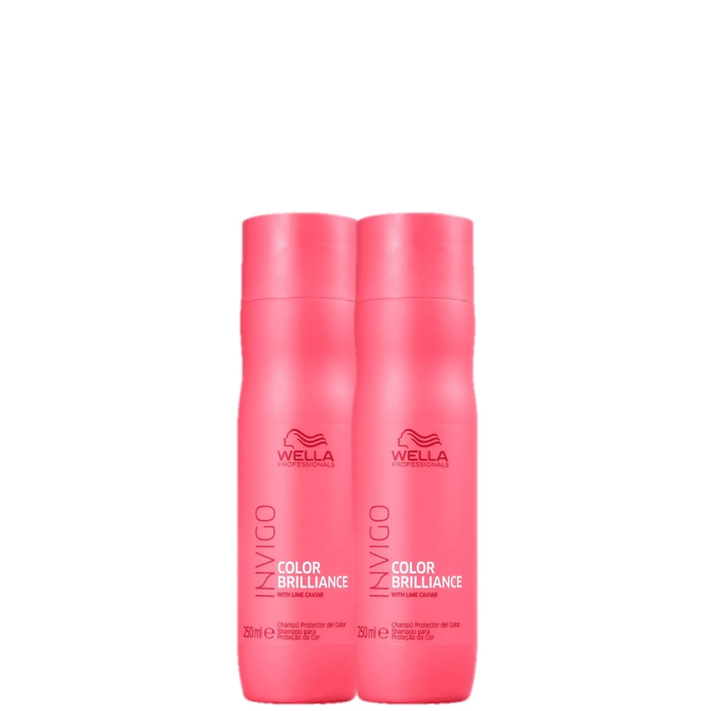 Kit Wella Invigo Color Brilliance Shampoo 250ml (2 Unidades)