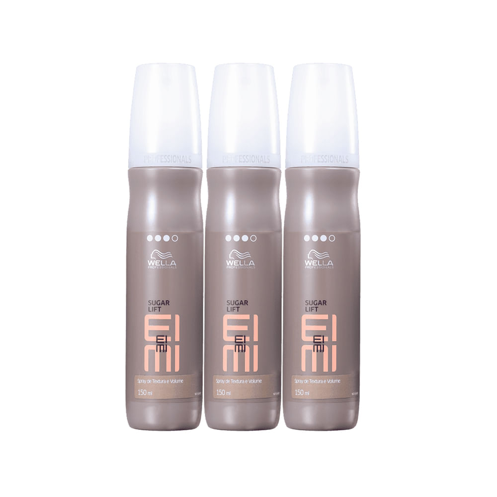 Kit Wella Professionals EIMI Sugar Lift - Spray de Textura e Volume 150 ml (3 unidades)