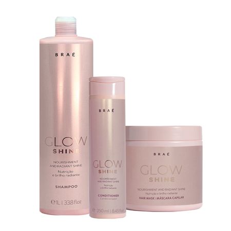 Kit-Braé-Glow-Shine-Shampoo-Litro-+-Condicionador-Pequeno-e-Máscara-Grande-(3-produtos)--1