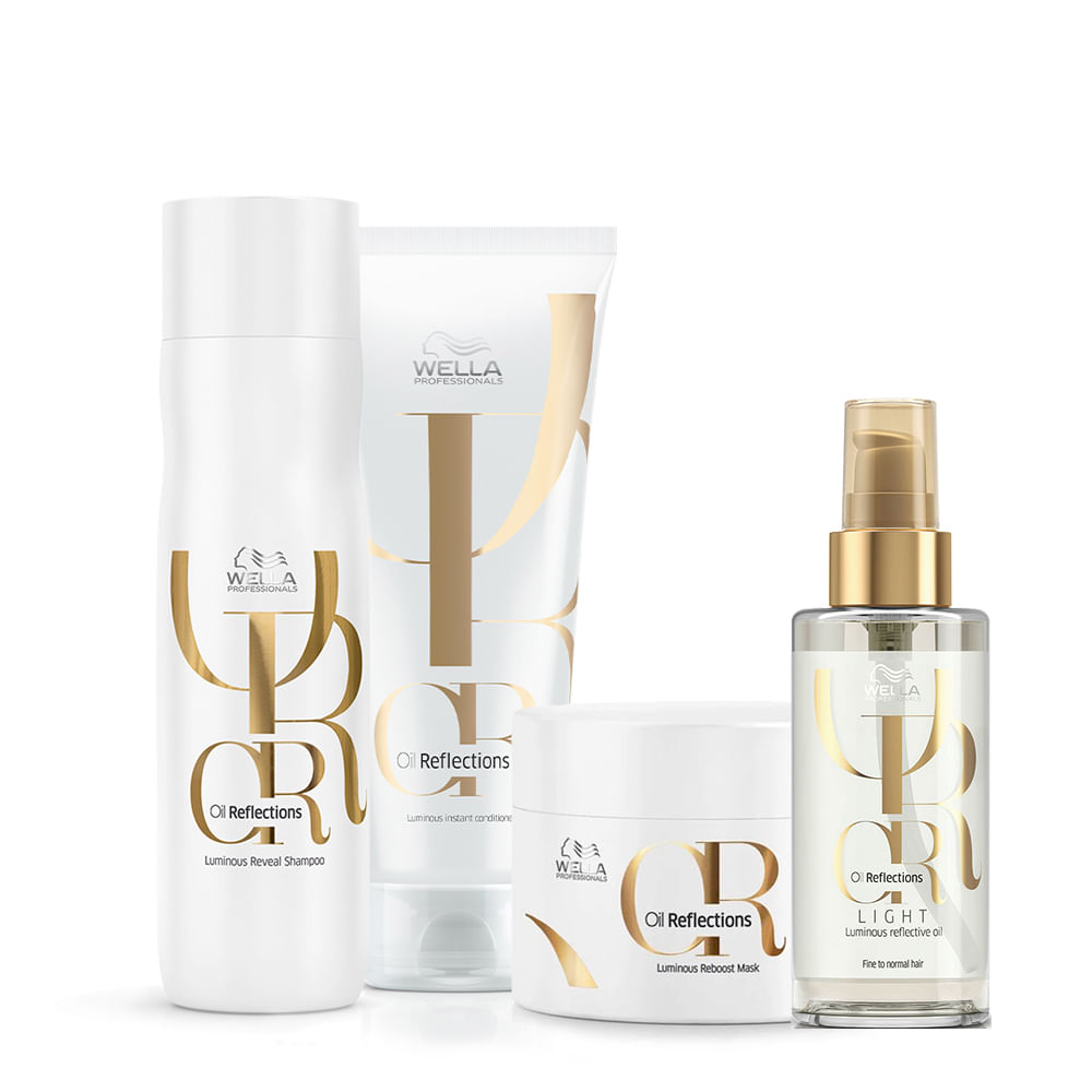 Kit Wella Professionals Oil Reflections Total Light (4 produtos)