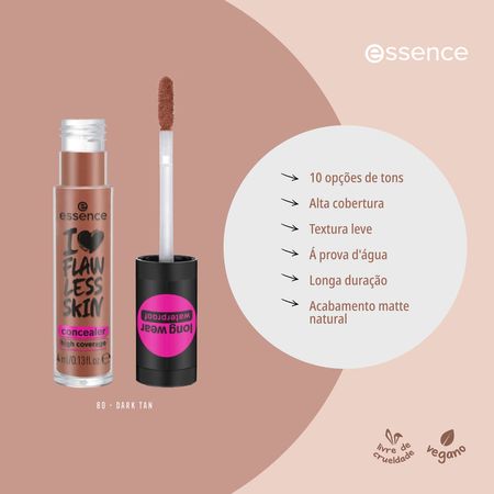 Corretivo-Líquido-I-Love-Flawless-Skin-Essence-80-Dark-Tan-4-ml-Essence-I-Love-Flawless-Skin-Corretivo-Líquido--80-Dark-Tan-4ml--8