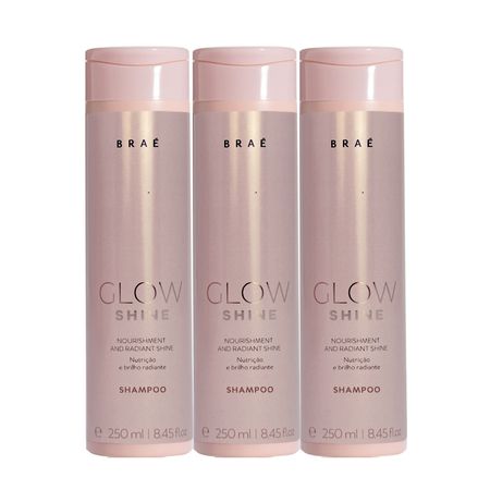 Kit-Braé-Glow-Shine---Shampoo-250ml-(3-unidades)--1