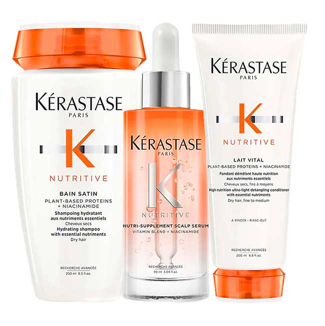 Kérastase Nutritive Kit – Shampoo + Condicionador + Sérum