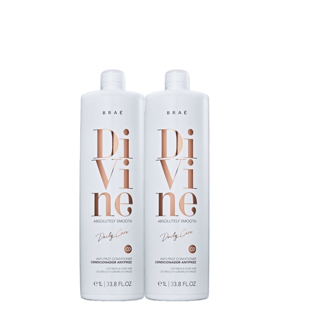 Kit BRAE Divine Anti-frizz - Condicionador 1L (2 Unidades)