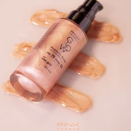 Protetor-Solar-Facial-com-Iluminador-Pink-Cheeks-Glow-FPS-70-FPUVA-55-Rose-Gold-30-ml-Rose-Gold--3