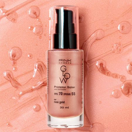 Protetor-Solar-Facial-com-Iluminador-Pink-Cheeks-Glow-FPS-70-FPUVA-55-Rose-Gold-30-ml-Rose-Gold--4