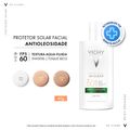 Protetor Solar Facial Vichy Capital Soleil UV-Clear sem Cor FPS 60 40 g Sem Cor