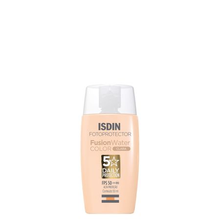 Protetor-Solar-Facial-com-Cor-Isdin-Fusion-Water-5-Stars-Color-FPS-50-Clara-50-ml-Clara--1