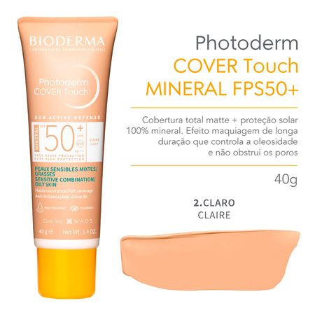 Protetor-Solar-Facial-Bioderma-Photoderm-Cover-Touch-FPS-50+-Claro-40-g-Claro--3