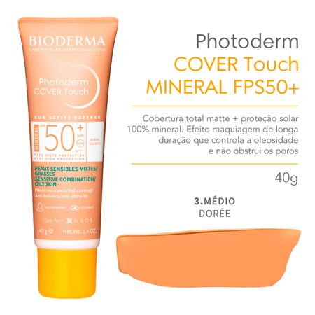 Protetor-Solar-Facial-Bioderma-Photoderm-Cover-Touch-FPS-50+-Dourado-40-g-Dourado--7