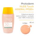 Protetor Solar Facial Matte FPS 50+ Bioderma Photoderm Nude Touch Claro 40 ml Claro