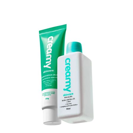 Kit-Creamy-Ácido-Salicílico-Solução-Tônica-Antiacne-e-Creme-Reparador-(2-produtos)--1