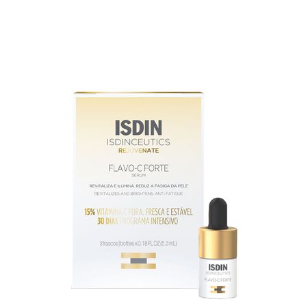 Kit-Sérum-Facial-Antioxidante-Isdin-Isdinceutics-Flavo-C-Forte-3-x-5,3-ml--1