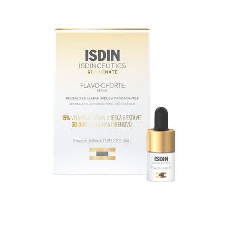 Kit-Sérum-Facial-Antioxidante-Isdin-Isdinceutics-Flavo-C-Forte-3-x-5,3-ml--2