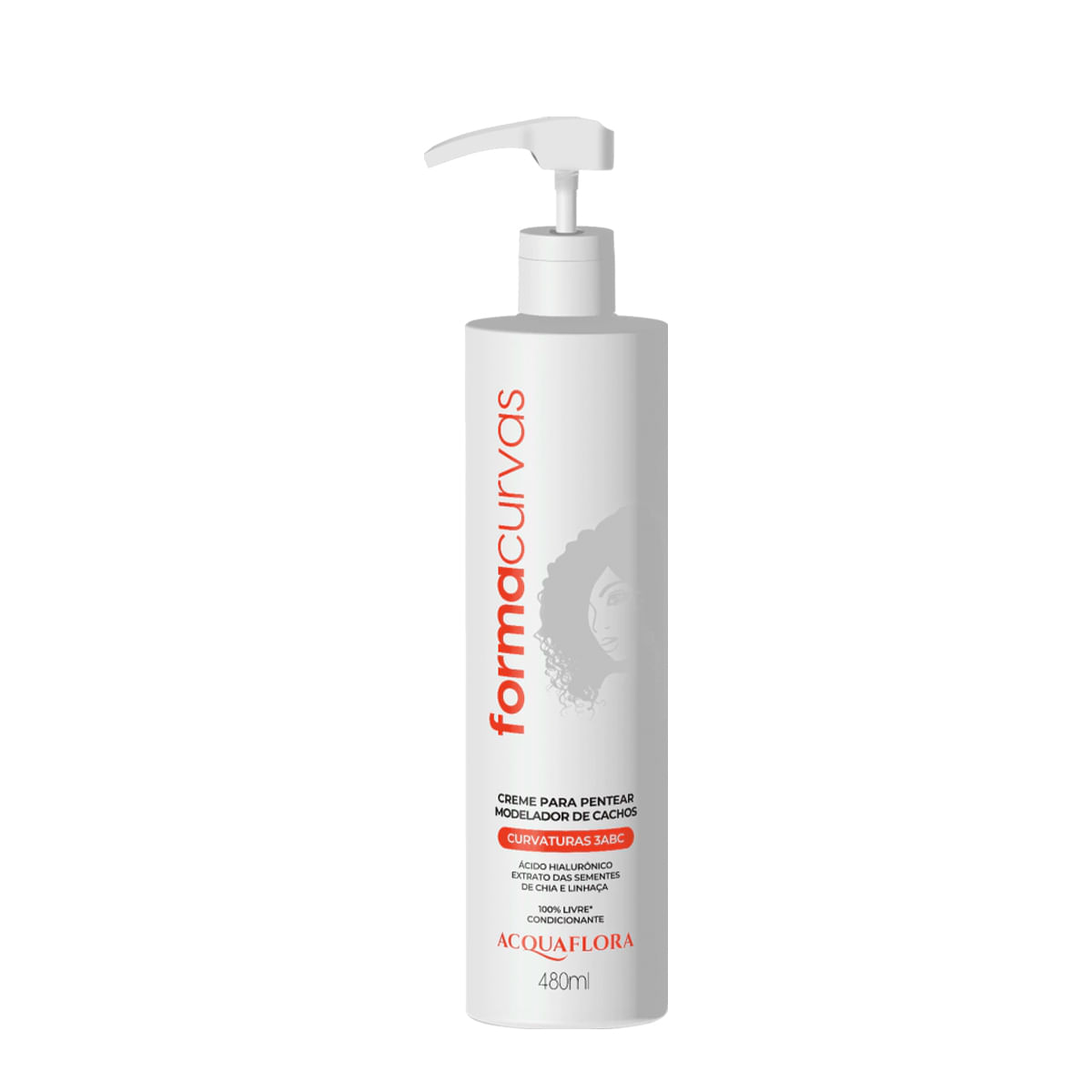 Acquaflora Forma Curvas - Creme de Pentear Cachos 3ABC 480ml