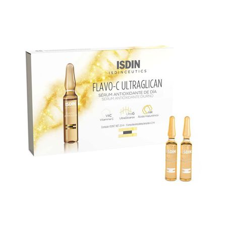 Caixa-de-Ampola-Sérum-Facial-Antioxidante-Isdinceutics-Flavo-C-Ultraglican-10-x-2-ml--2