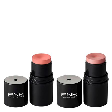 Kit-Pink-Cheeks---Blush-Em-Bastão-Cremoso-Sport-All-In-One-Fps-30-Fpuva-10-Soft-Peach-4,5g-+-Iluminador-Em-Bastão-Cremoso-Rose-4,5g--1