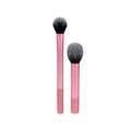 Kit Pincéis Para Contorno e Blush Real Techniques - Pincel Para Contorno Setting Brush Rosa + Pincel Para Blush Ultra Plush Rosa