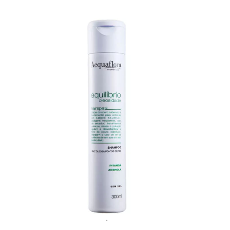 Shampoo Acquaflora Equilíbrio Oleosidade - Raiz Oleosa e Pontas Secas 300ml