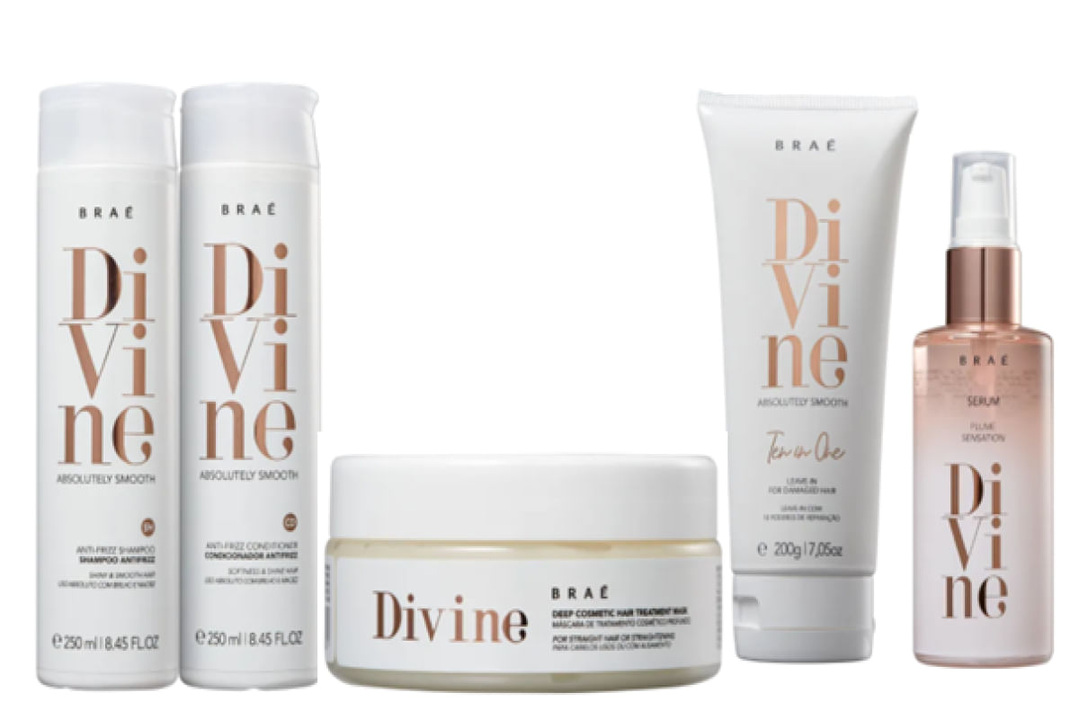 Brae Divine Kit Anti Frizz Home Care (5 produtos)