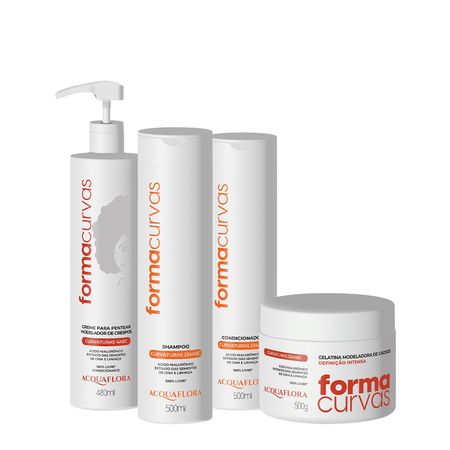 Kit-Acquaflora-Forma-Curvas-Duo-e-Creme-de-Pentear-Crespos-e-Gelatina-Intensa-(4-produtos)--1