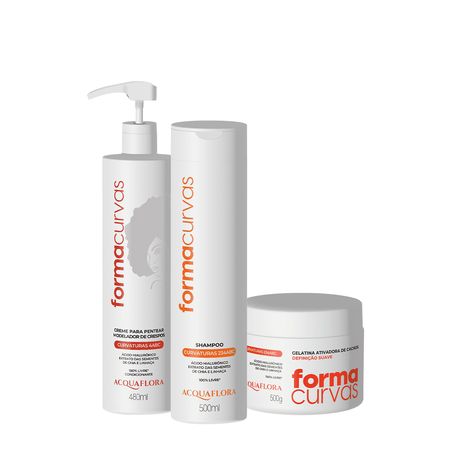 Kit-Acquaflora-Forma-Curvas-Shampoo-Creme-de-Pentear-Crespos-e-Gelatina-Suave-(3-produtos)--1