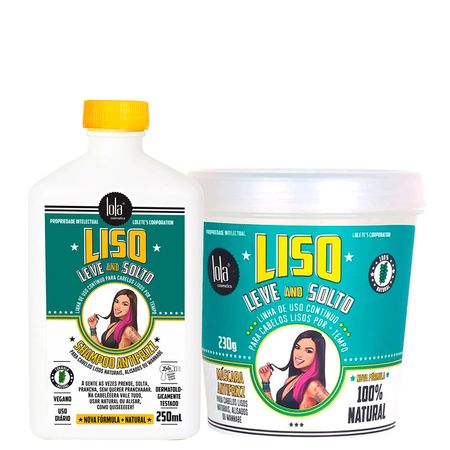 Kit-Lola-Cosmetics-Hidratação-Liso,-Leve-and-Solto----Shampoo-250-ml-+-Máscara-Antifrizz-230-g--1