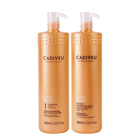 Kit-Cadiveu-Nutri-Glow---Shampoo-980-ml-+-Máscara-de-Nutrição-980-ml--1