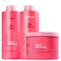 Kit Wella Professionals Invigo Color Brilliance - Shampoo 1000 ml + Condicionador 1000 ml + Máscara 500 ml