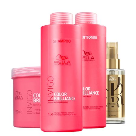 Kit-Wella-Professionals-Invigo-Color-Brilliance---Shampoo-1000-ml-+-Condicionador-1000-ml-+-Máscara-500-ml-+-Óleo-Capilar-100-ml--1