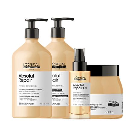 Kit-L'Oréal-Professionnel-Serie-Expert-Absolut-Repair-Gold-Quinoa---Shampoo-750-ml-+-Condicionador-750-ml-+-Máscara-Reparação-500-g-+-Óleo-90-ml--3