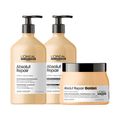 Kit L'Oréal Professionnel Serie Expert Absolut Repair Gold Quinoa - Shampoo 750 ml + Condicionador 750 ml + Máscara Golden 500 g