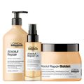 Kit L'Oréal Professionnel Serie Expert Absolut Repair Gold Quinoa - Shampoo 750 ml + Máscara Golden 500 g + Óleo 90 ml