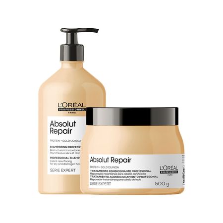 Kit-L'Oréal-Professionnel-Serie-Expert-Absolut-Repair-Gold-Quinoa---Shampoo-750-ml-+-Máscara-Reparação-500-g--2