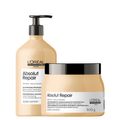 Kit L'Oréal Professionnel Serie Expert Absolut Repair Gold Quinoa - Shampoo 750 ml + Máscara Reparação 500 g