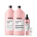 Kit L'Oréal Professionnel Serie Expert Vitamino Color Shampoo e Condicionador Leave-In e Ampola (4 Produtos)