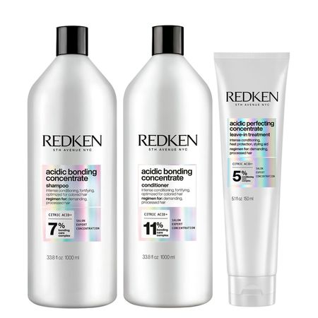 Kit-Redken-Acidic-Bonding-Concentrate---Shampoo-1000-ml-+-Condicionador-1000-ml-+-Leave-in-150-ml--1