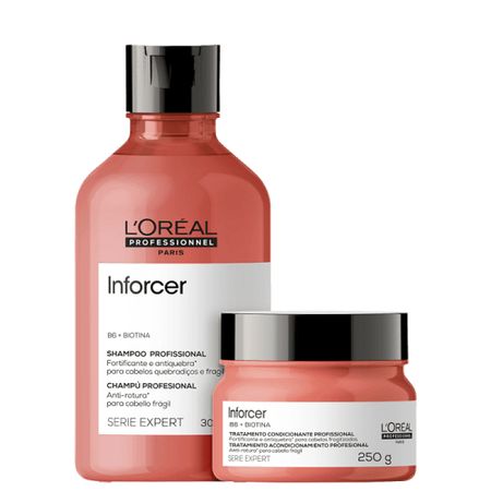 Kit-L'Oréal-Professionnel-Inforcer-Serie-Expert-Shampoo-300ml-+-Máscara-250g-(2-Produtos)--1