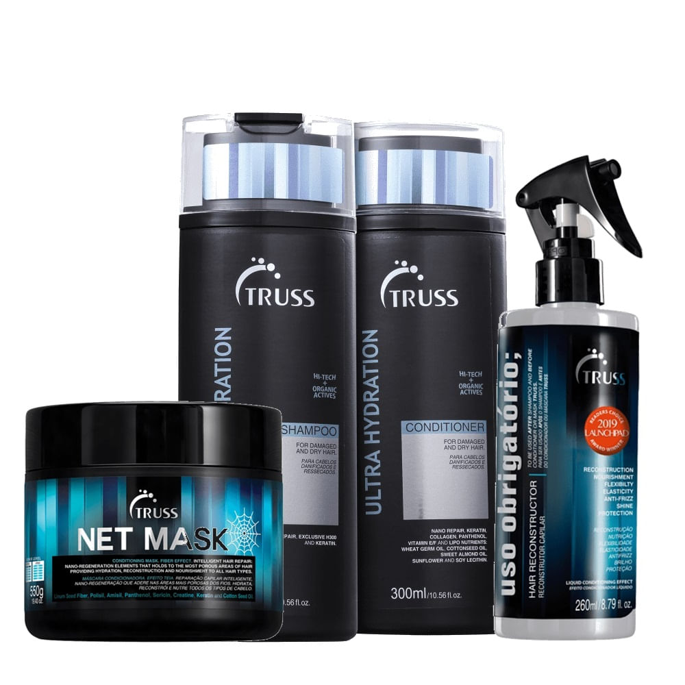 Kit Truss Ultra Hydration Mask Obrigatorio (4 Produtos)