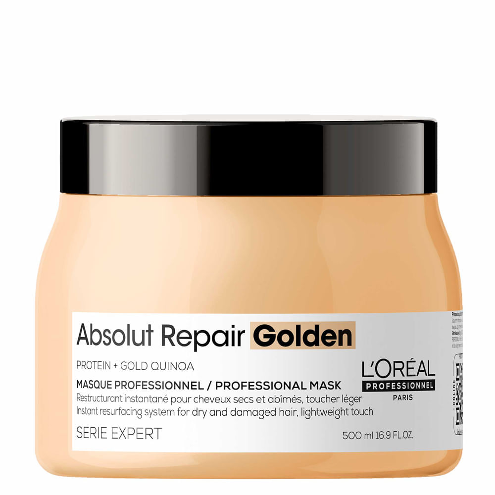 Máscara de Reparação L'Oréal Professionnel Serie Expert Absolut Repair Gold Quinoa Golden 500 ml 500 ml