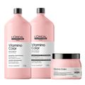 Kit L'Oréal Professionnel Serie Expert Vitamino Color Resveratrol Duo 1,5L + Máscara 500g (3 Produtos)