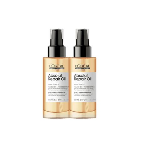 Kit-L'Oréal-Professionnel-Serie-Expert-Absolut-Repair-Gold-Quinoa-10-in-1-Óleo-Reparador-90ml-(2-unidades)--1