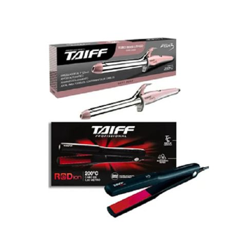 Taiff-Chapinha-Elegance-Red-Ion-+-Modelador-de-Cachos-Fox-3-Soft-Rose-1"-25mm--1