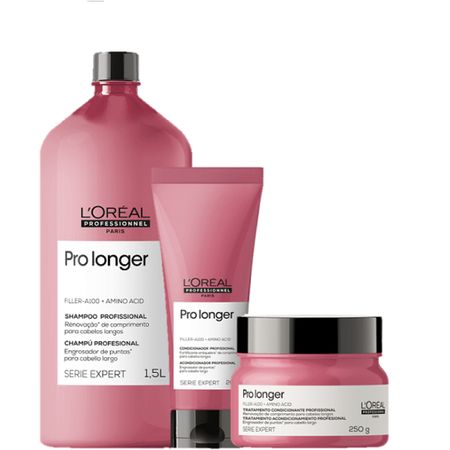 Kit-L'Oréal-Professionnel-Serie-Expert-Pro-Longer-Shampoo-1,5L-+-Condicionador-200ml-+-Máscara-250g-(3-Produtos)--1