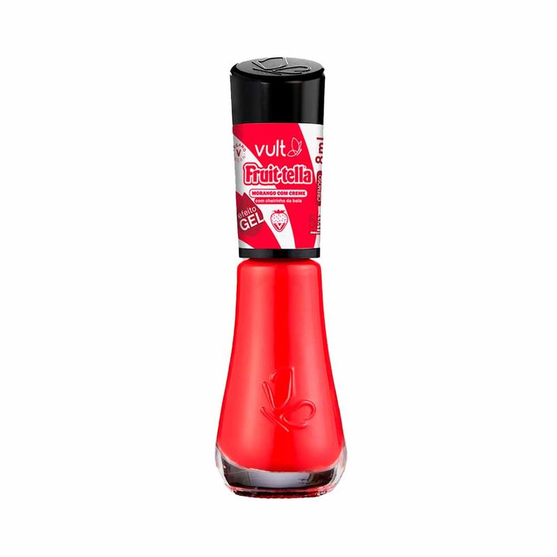 Esmalte Cremoso Vult Fruittella 5Free Morango com Creme