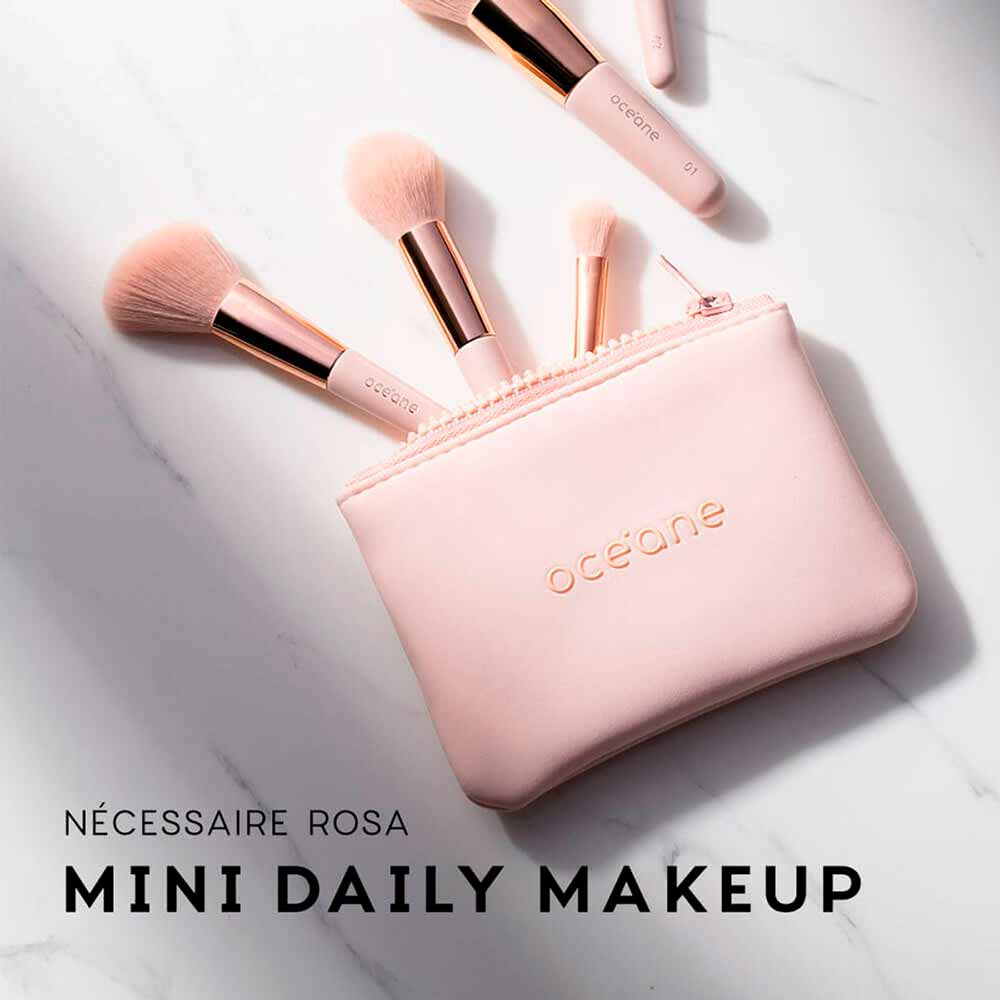 Mini Nécessarie Océane Daily Makeup Rosa