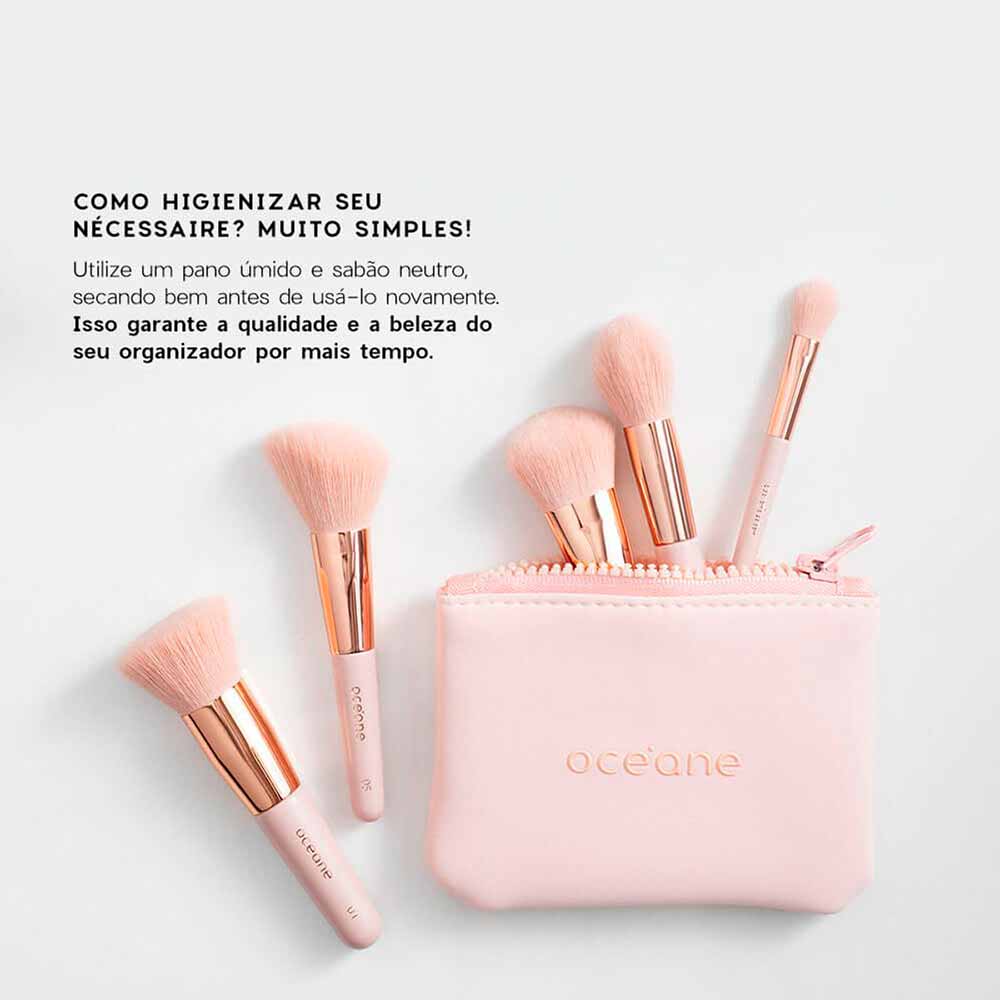 Mini Nécessarie Océane Daily Makeup Rosa