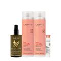 Kit Cadiveu Essentials Hair Remedy Shampoo Condicionador Ampola e Açaí Oil 60 (4 produtos)